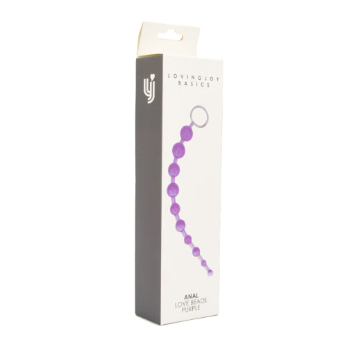 LOVING JOY AANAL LOVE BEADS PURPLE image 1