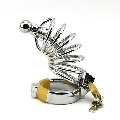 IMPOUND CORKSCREW MALE CHASTITY DEVICE WITH PENIS PLUG image 2
