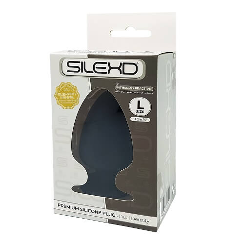 DUAL DENSITY LARGE SILICONE BUTT PLUG 5 INCHES image 2