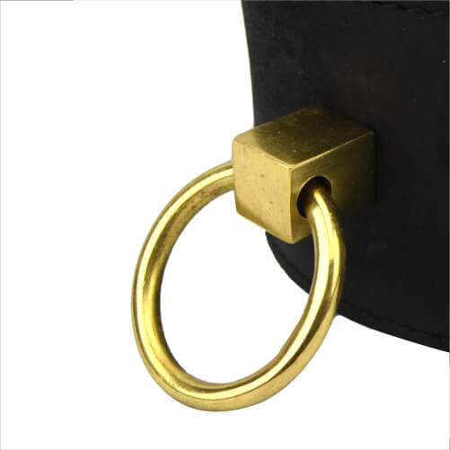 BOUND NIOR NUBUCK LEATHER COLLAR WITH O RING image 1