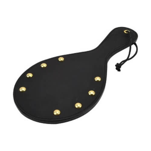 BOUND NIOR NUBUCK LEATHER PADDLE + BRASS STUD image 0