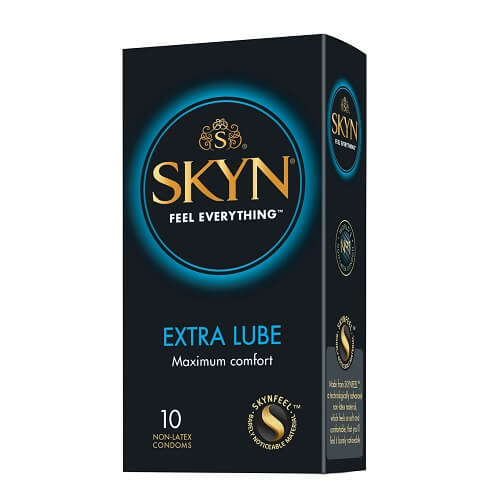 SKYN EXTRA LUBRICATED NON LATEX CONDOMS 10 PACK image 0