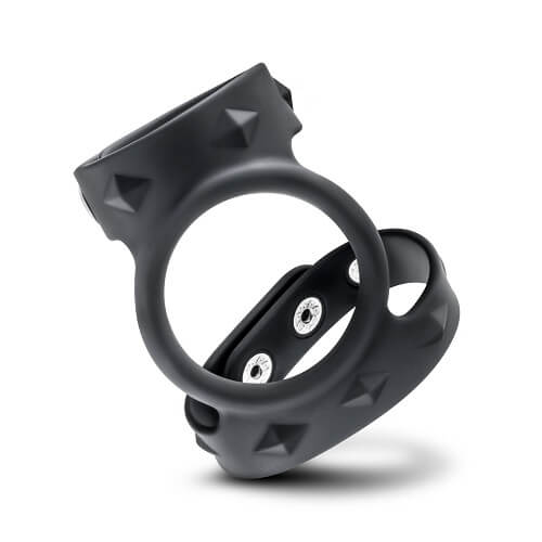 PERFORMANCE | SILICONE DOUBLE COCK AND BALL STRAP image 0