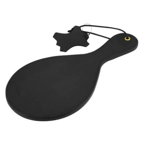 BOUND NIOR NUBUCK LEATHER PADDLE + BRASS STUD image 1