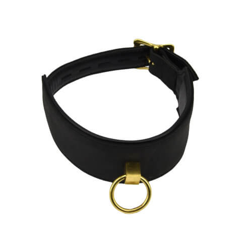 BOUND NIOR NUBUCK LEATHER COLLAR WITH O RING image 3