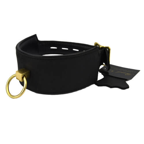 BOUND NIOR NUBUCK LEATHER COLLAR WITH O RING image 4