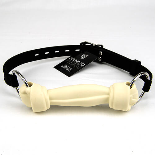 BOUND TO PLEASE SILICONE DOG BONE GAG image 0