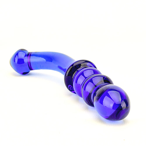 SPECTRUM RIBBED G-SPOT GLASS DILDO image 0