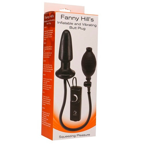 INFLATABLE VIBRATING BUTT PLUG BLACK image 1