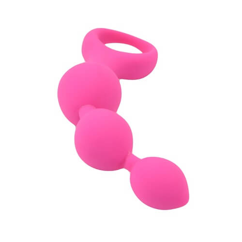 LOVING JOY TRIPLE RIPPLE ANAL BEADS PINK image 0